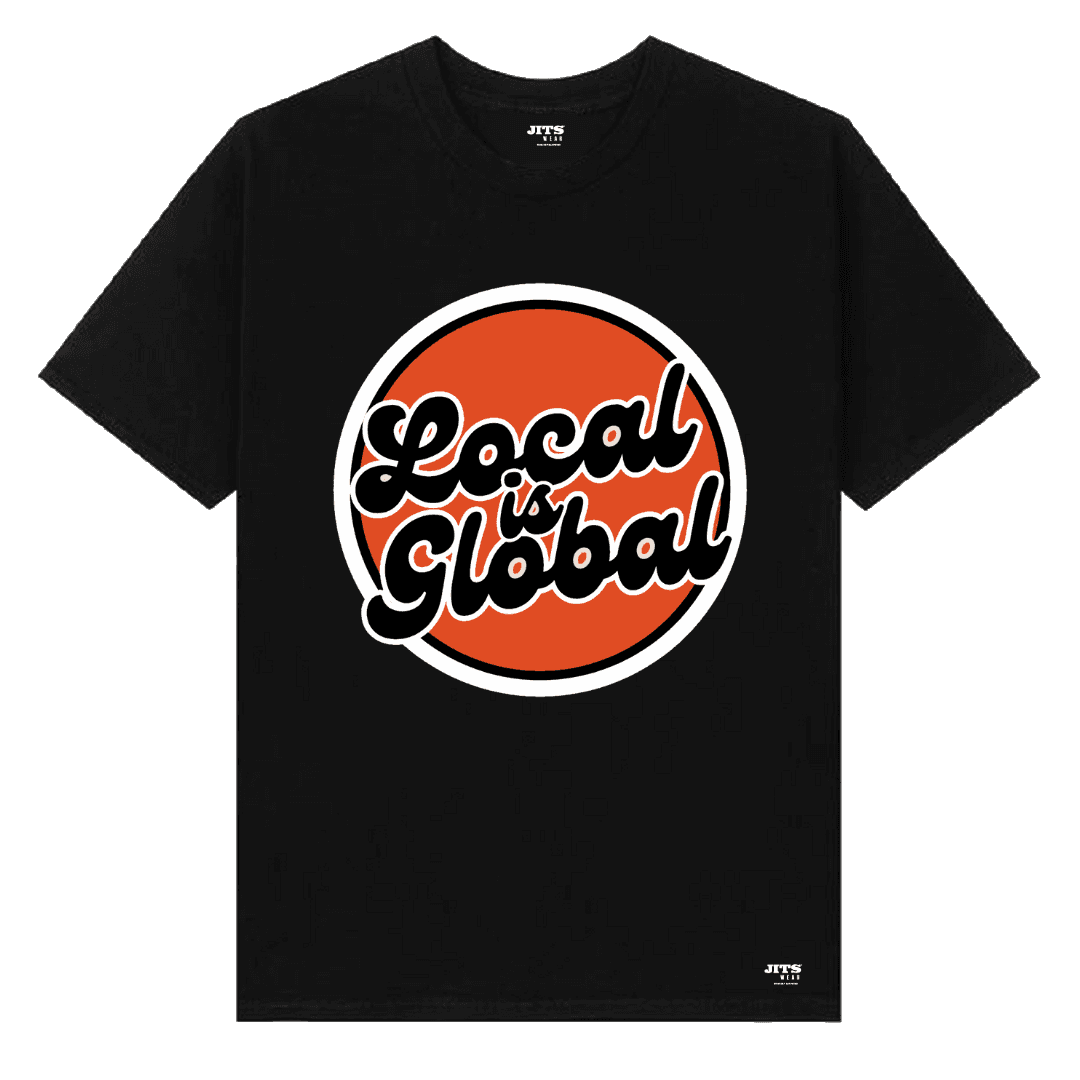 Local Is Global Black T-Shirt