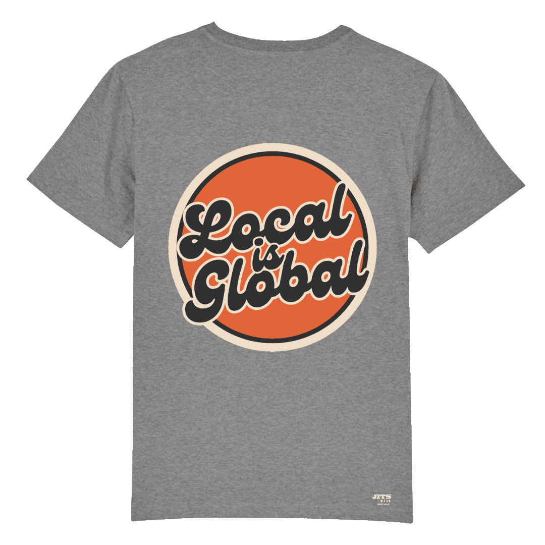 Local Is Global Grey Melange T-Shirt